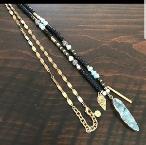 Artisan stone necklace